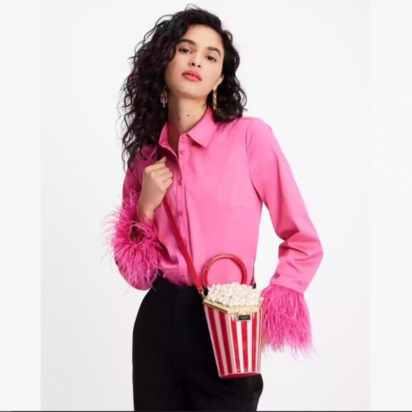 🍿 Kate Spade “What’s Popping?” 3D Popcorn Crossbody – NWT, Rare, Iconic - Picture 6 of 7